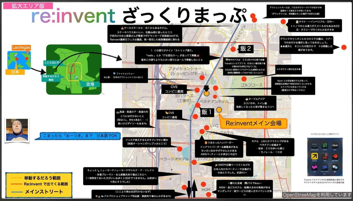 ラスベガスざっくりmap
